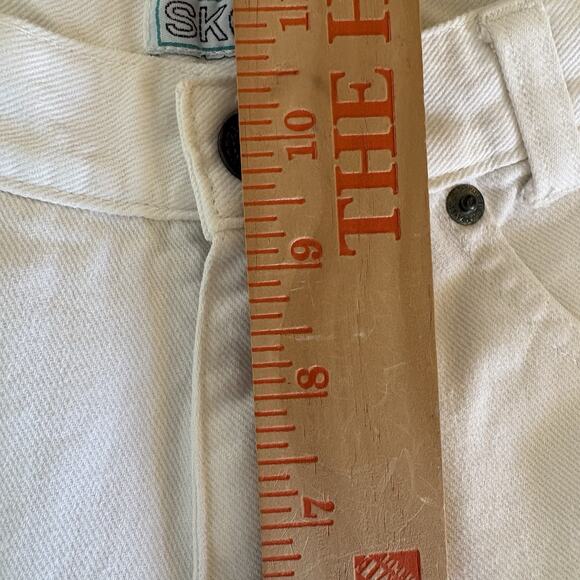 Vintage Skoozi White Women’s Mom Jean 25x27 Tapered Classic High Rise 80s/90s - Picture 10 of 12